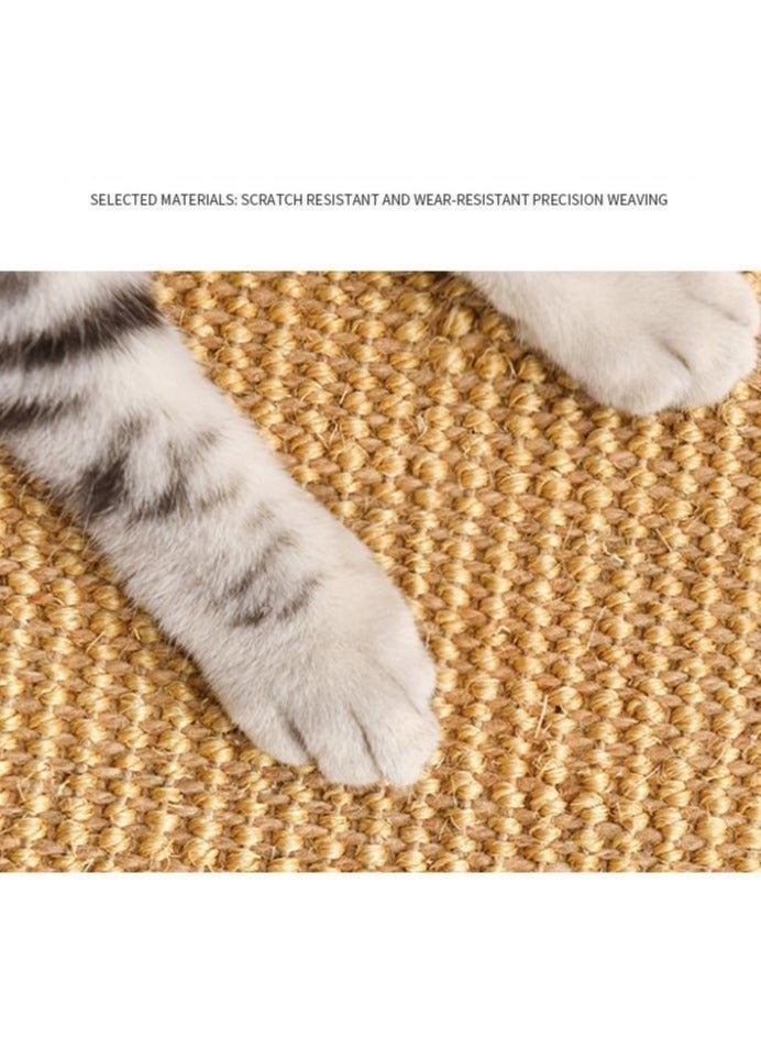 AuliceVerse Cat Scratcher mat Scratching Board Velcro Backed For Walls Sofas Floors with Fun Hanging Ball - Image 4